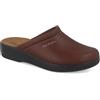Fly Flot | Man Professional, Zoccoli Sanitari Uomo, Ciabatta con Tomaia in Pelle e Sottopiede in Pelle Scamosciato, Testa di Moro, 41