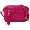 Mauro Pelletteria Borsa Donna Tracolla Piccola Vera Pelle Made in Italy - Modello Joy - Borsa a Tracolla Elegante con Cerniera e Tracolla Regolabile - Idea Regalo Donna