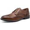 Finishing & Sewing Scarpe da Uomo con Punta alata, Stile Classico Brogue, Scarpe Oxford Stringate
