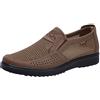 Jamron Uomo Estate Traspirante Maglia Mocassini Scarpe da Guida Leggero Casuale Sneakers Marrone SN01749 EU43