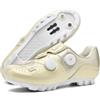Hixingo Scarpe da Ciclismo MTB per Uomo Donna MTB Compatibili Pedali SPD Traspirante Unisex Scarpe Mountain Bike Ciclismo All'aperto per Bici, 37-47 EU (Champagne,40)