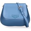 MARC ELLIS New York Borsa a spalla da donna Rubber 100% Rubber 27,5x15x10 cm Blu e Argento