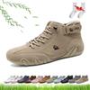 LOVEWLVNCL Stivali Alti Fatti a Mano alla Moda da Donna, Scarpe da Passeggio a Piedi Nudi Stivali Chukka Traspiranti Leggeri Antiscivolo da Donna Mocassini Piatti for Escursionismo e Camminata ( Color : Cachi ,