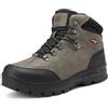 AX BOXING Scarpe Uomo Invernali Stivali Caldo Scarponcini Trekking Antiscivolo Scarpe de Neve Comode Stivaletti Outdoor 41-46 EU(Verde_B,44 EU)