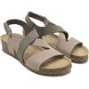 BioNatura, 12A2390 IMB. Nabuk, Scarpe Sandali Ciabatte Pelle (Sabbia/Verde, Sistema Taglie Calzature EU, Adulto, Numero, Media, 41)