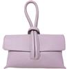 Chicca Borse Borsetta Pochette da Donna in Pelle Dollaro (Glicine)