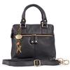 Catwalk Collection Handbags - Borsa a Tracolla Pelle - Tote Bag Donna - Borsa a Mano con Tracolla Removibile - Media - Vicky - Nero