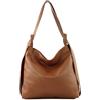 Modarno Shopper Zaino in Vera Pelle da donna 2in1