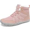 Mishansha Barefoot Scarpe Invernali Uomo Donna Caldo Stivali Neve Comode Antiscivolo Scarponi Outdoor, Rosa 37