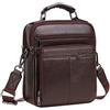 Xieben Borsa A Tracolla In Pelle per Uomo D'affari Borsa Da Viaggio Borsa A Tracolla per Esterni Borsa A Portafoglio Porta Telefono Borsa Da Giorno Casual