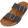 HAFLINGER Ciabatte in pelle bio Andrea, Marine Country, 37 EU