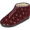 BAWAL Pantofole Isolate Donna Uomo Scarpe in Feltro con Lana Stivaletti Zip Unisex Caldo Inverno 36-46 EU (Bordeaux, 36)
