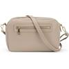 Mauro Pelletteria Borsa donna tracolla media, borsa donna tracolla due scomparti, borsa in pelle donna con tracolla regolabile, Made in Italy, Modello Grace, Sabbia