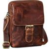 ROYALZ Dalton Borsello uomo in vera pelle vintage | Design 3-in-1: piccola borsa a tracolla, pochette per cellulare e borsa cintura, compatta e resistente per uso quotidiano