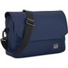 VASCHY Borsa Messenger,Borsa Tracolla Uomo Borsello Uomo Tracolla Borsa PC Borsa Uomo Borsello Uomo Borsa Messenger Vintage Tela Borse a Spalla con Tracolla Imbottita Blu