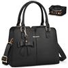 RAINSMORE Borsa Donna in Pelle PU Impermeabile Borsa a Mano con Antifurto Tasca Borse a Tracolla Borsetta Elegante con Fiocco Media Crossbody Tote Bag per Lavoro Shopping Scuola