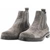 Ciabalù Stivaletti Uomo in Camoscio Invernali Stivale Chelsea Made in Italy Boots Suola Gomma (Grigio, numeric_40)
