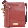 Catwalk Collection Handbags - Borsa a Tracolla Media in Pelle - Messenger Bag da Donna - Borsa da Giorno per Quaderni A5 e Tablet - Anja