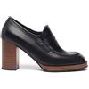 Nero Giardini NEROGIARDINI Mocassino in pelle con tacco alto 39 Nero NERO
