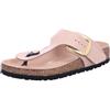 Birkenstock Sandali donna, modello Gizeh Big Buckle, ad infradito, tomaia in pelle, fibbia in metallo, interni in pelle, suola in Eva, colore New beige Non definito NEW BEIGE
