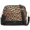 BITUOR Borsa a tracolla da donna in pelle PU borsa a tracolla borsa a mano, Nero leopardato., free