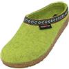 HAFLINGER - Pantofole in feltro Grizzly Franzl, pantofole da casa, Canarygreen, 41 EU