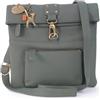 Catwalk Collection Handbags - Borsa a Tracolla Piccola in Pelle - Borsa Messenger Donna - Borsetta con Tracolla Regolabile - Dispatch - Verde Scuro