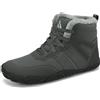 Mishansha Scarpe Unisex a Piedi Nudi Stivali Invernali Uomo Caldo Scarpe Inverno Donna Antiscivolo Scarponi da Trekking 44EU