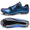 Treer Scarpe MTB Uomo Donna Scarpe Ciclismo Unisex, Traspiranti Scarpe da Equitazione Scarpe MTB Road SPD Scarpe Ciclismo Strada con Blocco Pedale Scarpe da Ciclismo da Bici 44 EU Blu Aurora