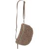 SH Leder Kate G358 - Borsa a tracolla in pelle sintetica Teddy in pelliccia soffice, borsa a vita da donna per festival, viaggio, borsa a marsupio media con tracolla in pelle vera, 27 x 16 cm, taupe