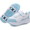 Mateju Scarpe con Rotelle Bambino Bambina Sportive Scarpe da Skateboard con 4 Ruote Retrattili Moda Skateboard Sneakers Scarpe da Ginnastica da Pattini Unisex Bambini Adulti
