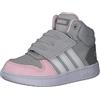 adidas Unisex Bambino Hoops Mid 2.0 Scarpe da Pallacanestro, Grey/Cloud White/Clear Pink, 23 EU