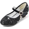Cheerful Mario 5-10 Anni Scarpe Principessa Bambina Eleganti Glitterate Ballerine con Tacco per Ragazza