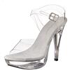 Pleaser Cocktail 508 - Sandali Donna, Trasparente (Clr/Clr), 43 EU