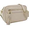 Mauro Pelletteria Borsa Donna Tracolla Piccola Vera Pelle Made in Italy - Modello Joy - Borsa a Tracolla Elegante con Cerniera e Tracolla Regolabile - Idea Regalo Donna