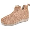 JOMIX Pantofole Donna Invernali Plantare Estraibile Ciabatte Stivaletti Caldi e Comodi per Casa Babbucce Suola Antiscivolo Fodera Morbida in Peluche Scarpe Inverno per Donne e Anziane MD2421 Khaki 40