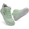 SAGUARO Donna Barefoot Scarpe Invernali Stivaletti Imbottiti Calde Scarponcini Invernali Stivali da Neve Scarponi per Uso Quotidiano & Tempo Libero Verde, Gr.38
