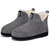 BUGUKI Pantofole Uomo Invernali Donna Pantofole Stivaletto Casa Peluche Calde Alte Collo Ciabatte Stivaletti Grigio 40 41