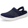 HKR Zoccoli Donna Estive Scarpe Infermiere Ortopediche Sabot Sanitari Ciabatte Chiuse Donna Marina EU 42