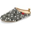 Andrés Machado - pantofole unisex per bambina/bambino - DYNAMIC - ciabatte /babbucce - lana e feltro/ sottopiede rimovibile - grigio a pois, EU 41