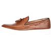 Ciabalù Mocassini Uomo Estivi Eleganti in Eco Pelle Scarpa Bassa con Nappine Tono su Tono Made in Italy (Cuoio, Numeric_44)