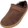 HAFLINGER zoccolo in pelle di agnello Snowbird pantofola in feltro caffè, taglia 38