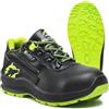 BWOLF S3 Scarpe Antinfortunistiche Uomo e Donna Scarpe da Lavoro Antiscivolo con Tecnologia Grip 4x4, Nero HI S3/Verde, 46 EU