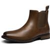 Bruno Marc Chelsea boots uomo slip-on con zip | Tomaia traspirante e fodera che allontana l'umidità per un comfort tutto il giorno