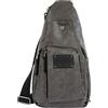 Avirex Monospalla in Eco Pelle, Impermeabile con Tasche a Zip in Stile Vintage, Collezione Buffalo BFL20 (Grey)