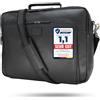 Baur since 1976 Baur borsa XXL in vera pelle - porta laptop extra large per 13, 14, 15 & 16 pollici - borsa business e cartella molto spaziosa - dimensioni notebook max. 38cm x 28cm (Pelle bovina nera)