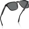 Carfia Retro Polarizzati Occhiali da Sole Uomo UV400 Protezione Acetato Quadrato Telaio per la Guida all'Aperto CA5352