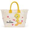 Braccialini Borsa Donna Summer Tweety: A Mano con Frange