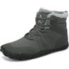 Mishansha Barefoot Scarpe Invernali Uomo Donna Caldo Stivali Neve Comode Antiscivolo Scarponi Outdoor, Grigio Scuro 43