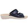 Fly Flot T4A56 6E Blu Ciabatte Donna Made in Italy con Due Strappi Regolabili Sottopiede ANATOMICO ANTISHOCK Vera Pelle Zeppa 3,5 CM Antiscivolo